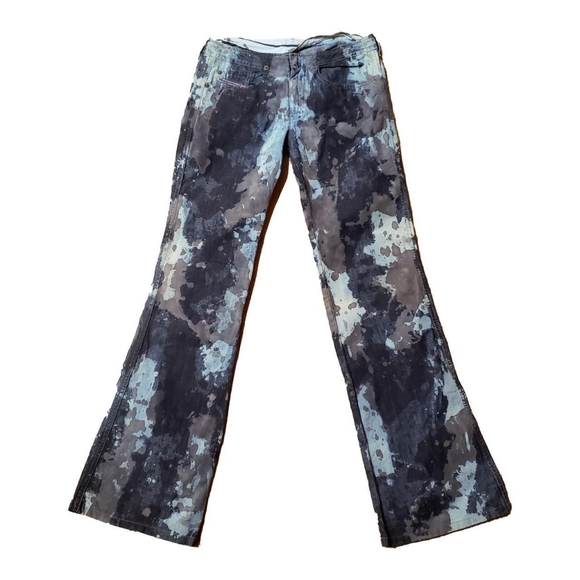Diesel Paint Splatter Camouflage Denim Jeans Dark Wash - Picture 1 of 3